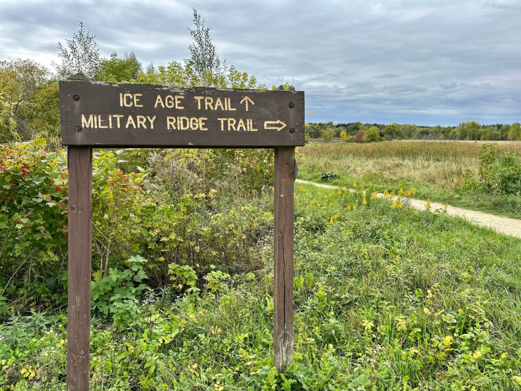 Photo of the Military Ridge State Trail Sign