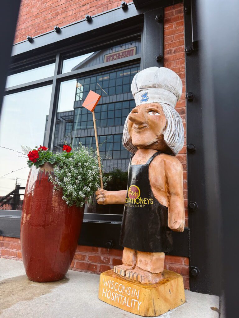 Buck and Honey's Troll sits outside their Mount Horeb entrance