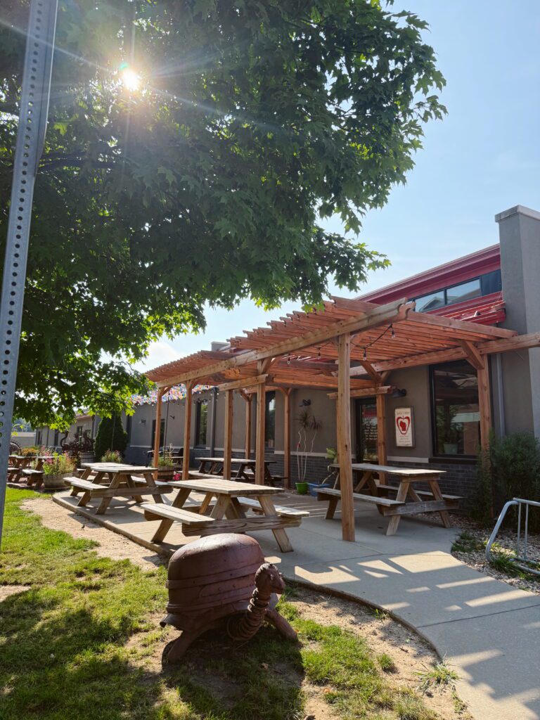 Brix Cider's outdoor patio